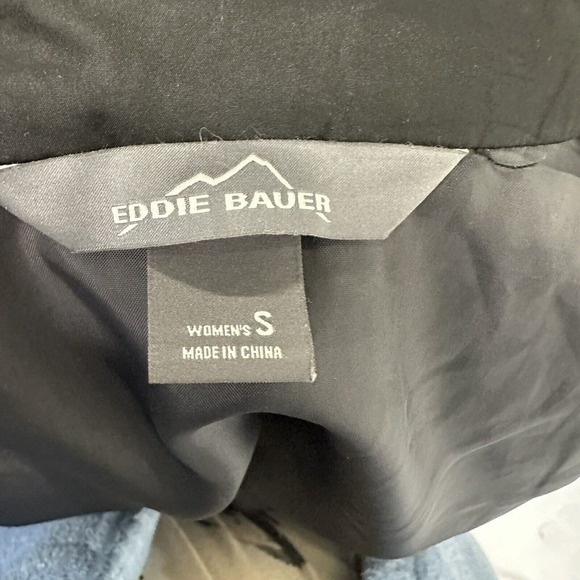 Eddie Bauer Women S Quilted Puffer Jacket Long Sleeve Black Pockets Turtle Neck - Picture 10 of 15